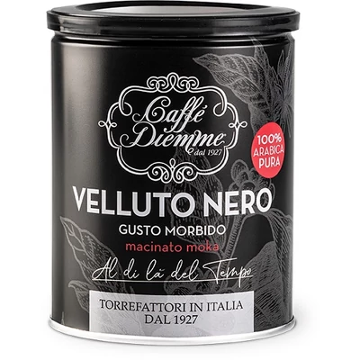 Diemme Caffé 250G Velluto Nero Őrölt Fémdobozos  DIEM1002