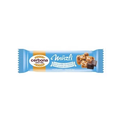 Cerbona Müzliszelet 20G Sós-Karamellás-Étcsokis