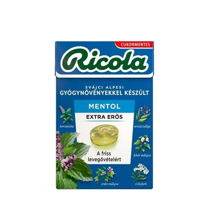Ricola 40G Extra Erős Mentol
