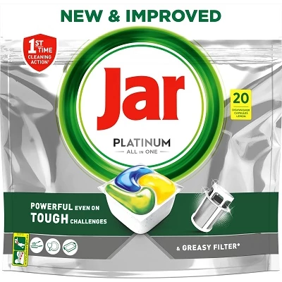 Jar Mosogatógép Tabl. 20db-os PLATINUM Lemon