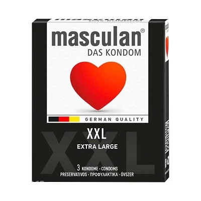 Masculan Gumióvszer 3 Db-os XXL Black