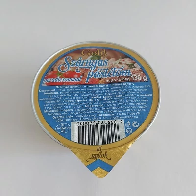 Gold Szárnyas Pástétom 130G Paradicsomos