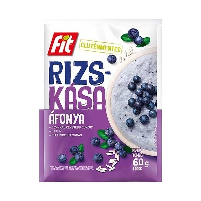 Fit Reggeli 60G Rizskása Áfonyával,Gluténmentes