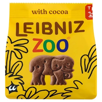 Leibniz 100G Zoo Vajas Keksz Kakaó