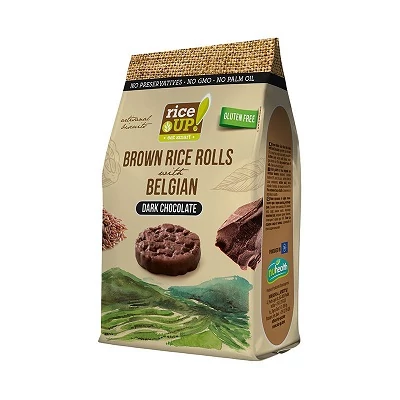 Rice Up 50G Étcsokoládés Barna Rizs Snack