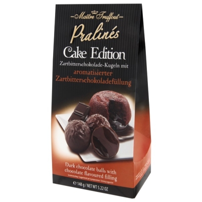 Maitre T. Cake Edition csokoládé töltelékkel töltött étcsokoládé praliné 148G