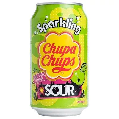 Chupa Chups 345ML Green Apple Sour (DRS)