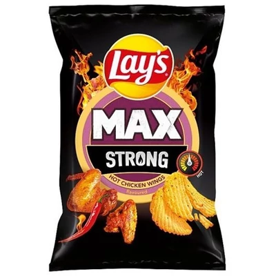 Lays 55G Strong Hot Chicken Wings Fűszeres Csirkeszárny