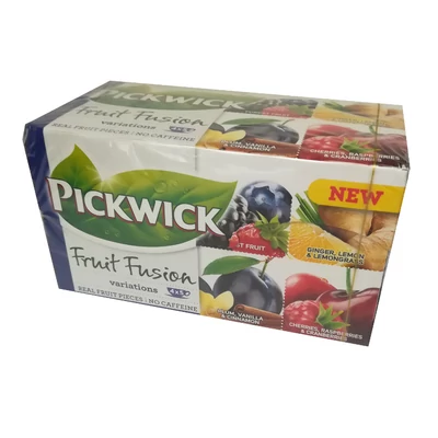 Pickwick Tea 38,75G Fruit Variations I. Kék   Forest, Ginger-Lemon, Plum-Van-Cinna, Cher