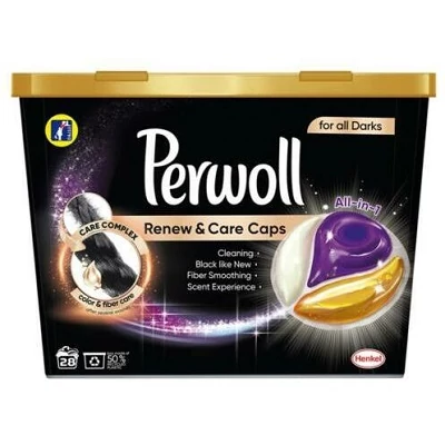 Perwoll Kapszula 28db Renew&Care Black