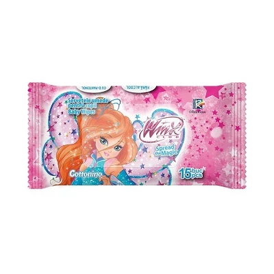 Winx Nedves Törlőkendő 15db-os Rózsaszín