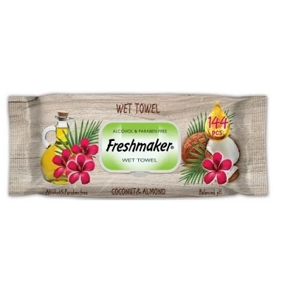 Freshmaker Nedves Törlőkendő Extra Jumbo Coconut 144db-os