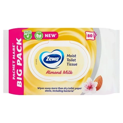 Zewa 80Lap. Nedves Toalettpapír Almond Milk