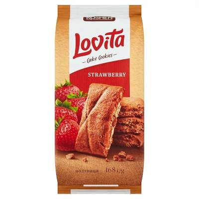 Roshen Lovita Teasütemény 168G Eper