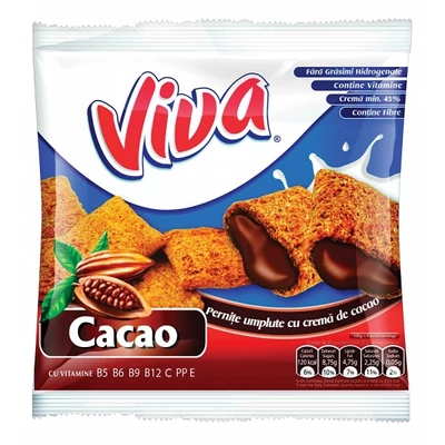 Viva kakaós töltelékkel töltött gabonapárna 100 g