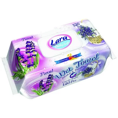Lara Baby Törlőkendő 120Db-os Lavender Dream