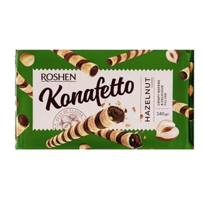 Roshen 140G Konafetto Mogyorókrémes Ostyarudak