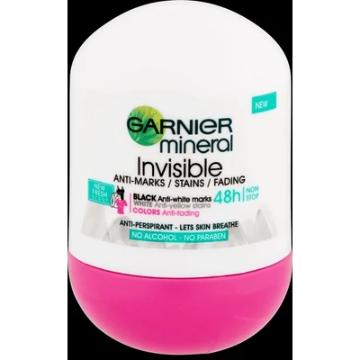 Garnier Roll-On 50Ml Női Invisible Black&White Fresh Aloe