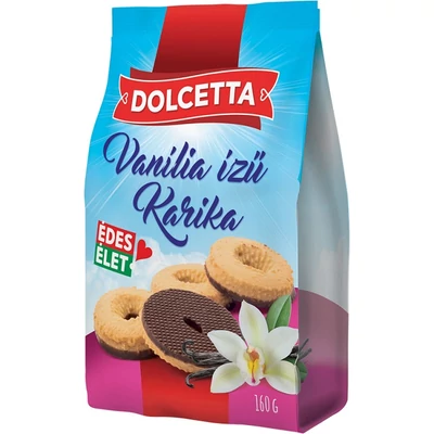 Dolcetta Vaníliás Karika 160G 