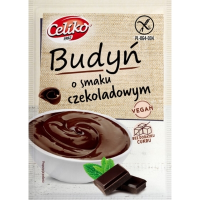 Celiko Puding 40G Csokoládé Cukor&Glutén Mentes, Vegán