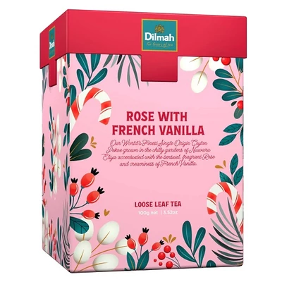 Dilmah 100G Rose With French Vanilla Szálastea DIGR1091
