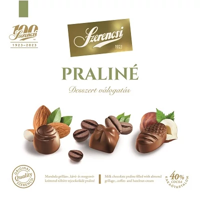 Szerencsi 127G Praliné Válogatás Kávé-Mogyoró-Mandulakrém
