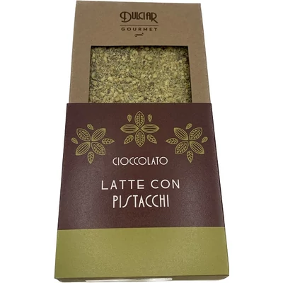 Dulciar Latte Pistacchi 100G Pisztáciás Tej Tábla (TGOLP100)