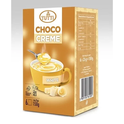 TUTTI Krémcsokoládé Fehér 150G (6x25G)