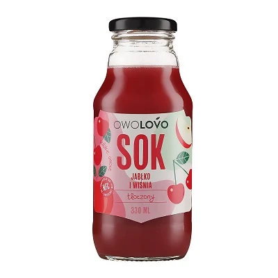 Owolovo 100%-os Gyümölcslé 0,33L Alma-Meggy