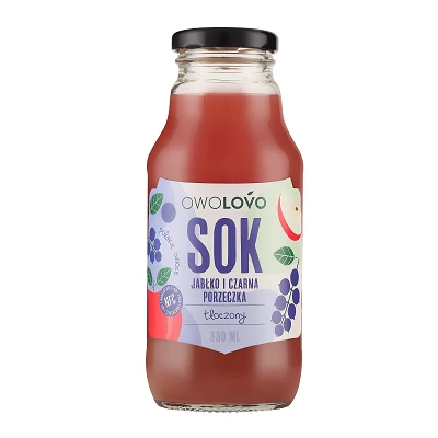 Owolovo 100%-os Gyümölcslé 0,33L Alma-Feketeribizli