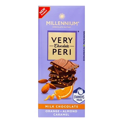 Millenium Choco 85G Very Peri Tejcsoki Narancs-Mandula