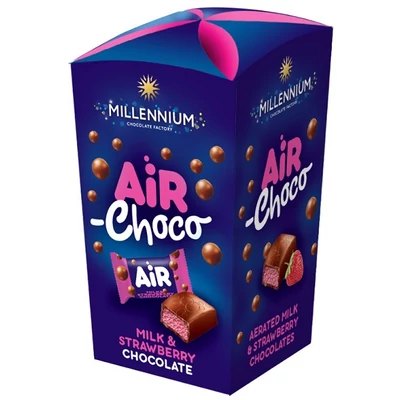 Millenium Choco 100G Box Air Choco Strawberries