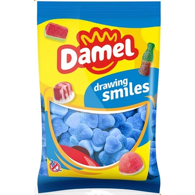 Damel 1Kg Fizzy Raspberry Filled Hearts  (16020)