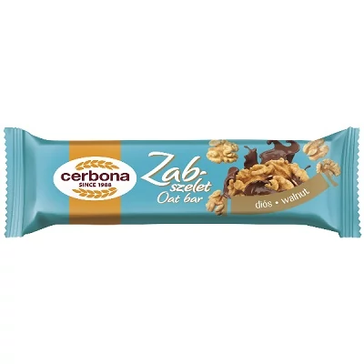 Cerbona Zabszelet 40G Diós, Kakaós Bevonat