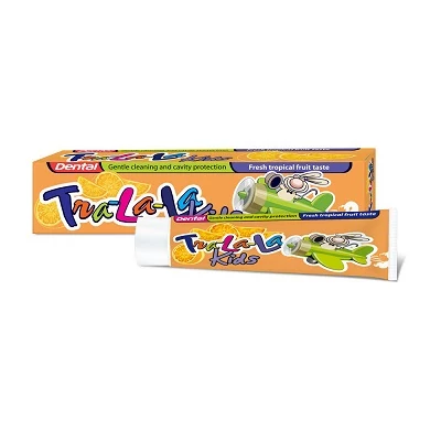 Tra-La-La Gyerek Fogkrém 50Ml Trópusi Gyümölcs Ízű
