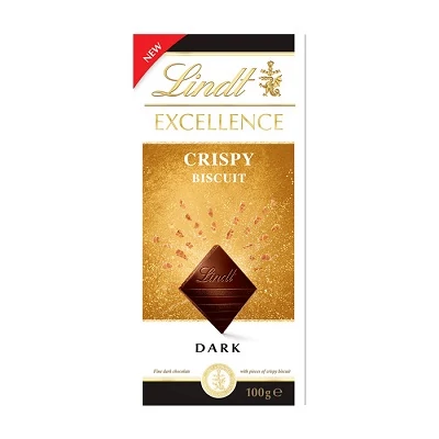 Lindt Excellence 100G Dark Crispy Biscuit (672210)