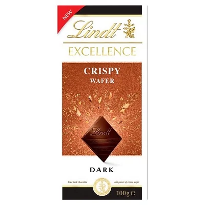 Lindt Excellence 100G Dark Crispy Wafer (672211)