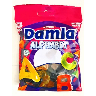 Damla 80G Gummy Alphabet Vegyes Gumicukor