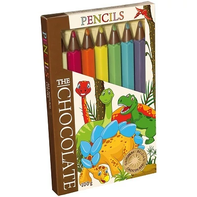 Chocolate Pencils Dinosaur 100G /252505/