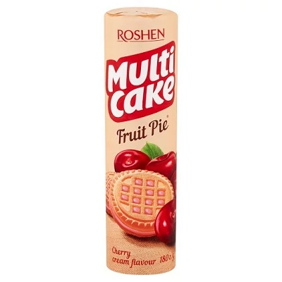 Roshen Multi Cake 180G Meggyes Krémmel Töltött Keksz