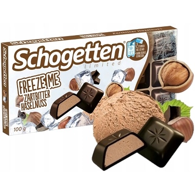 Schogetten Freeze Me 100G Hazelnut Dark Chocolate