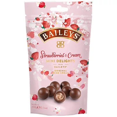Baileys 102G Chocolate Mini Delights Strawberries & Cream