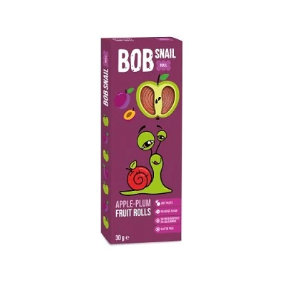 Bob-Snail 30G Gyümölcstekercs Alma-Szilva BS-2027