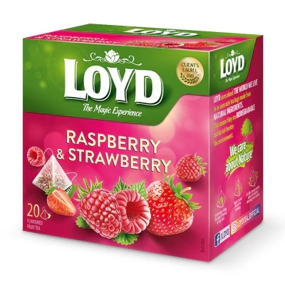 Loyd Piramis tea 20*2G Eper-Málna