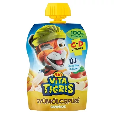 Sió 90G Vitatigris Gyümölcs Püré Banán 100%
