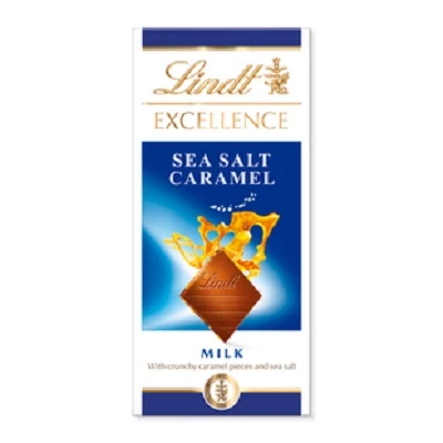 Lindt Excellence 100G Caramel Sea Salt Tejcsokoládé (672412)