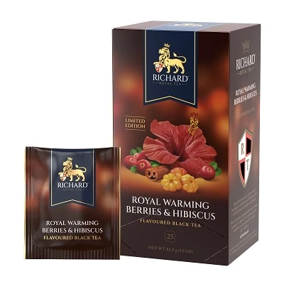 Richard Royal 42,5G Warming Berries & Hibiscus Fekete Tea