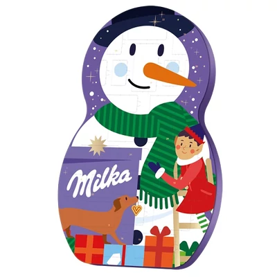 Adventi Kalendárium 213G Milka Hóember