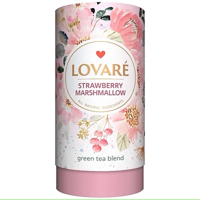 Lovaré 80G Strawberry Marshmallow - Zöld Szálas Tea