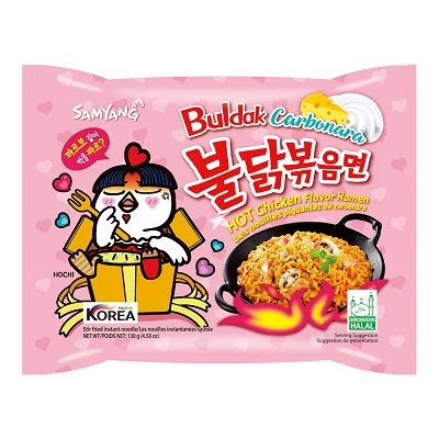 SamYang 130G Hot Chicken Dried Ramen Carbonara